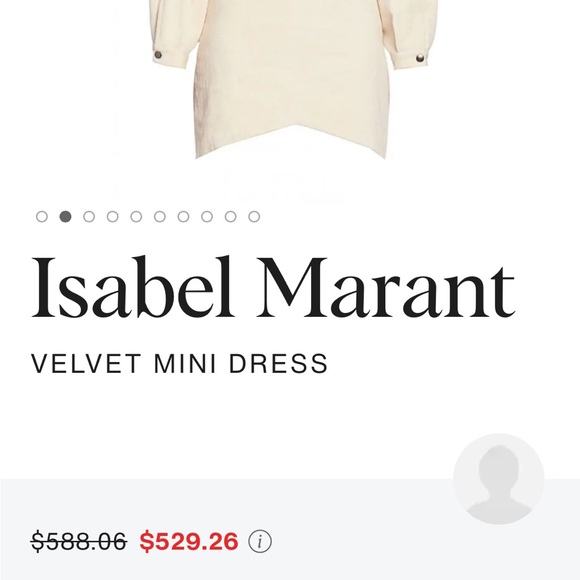 Isabel marant velvet mini dress - Picture 5 of 5